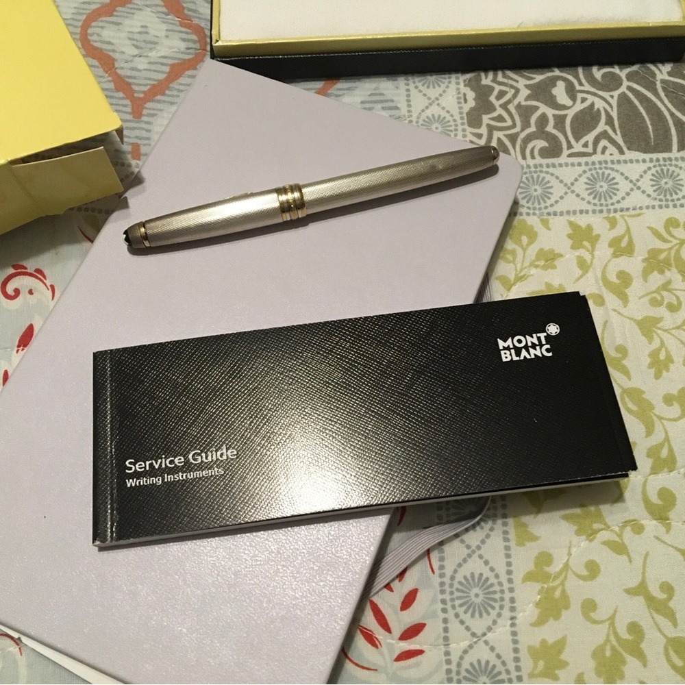 Montblanc 144 Sterling Silver Barley Corn Fountain Pen